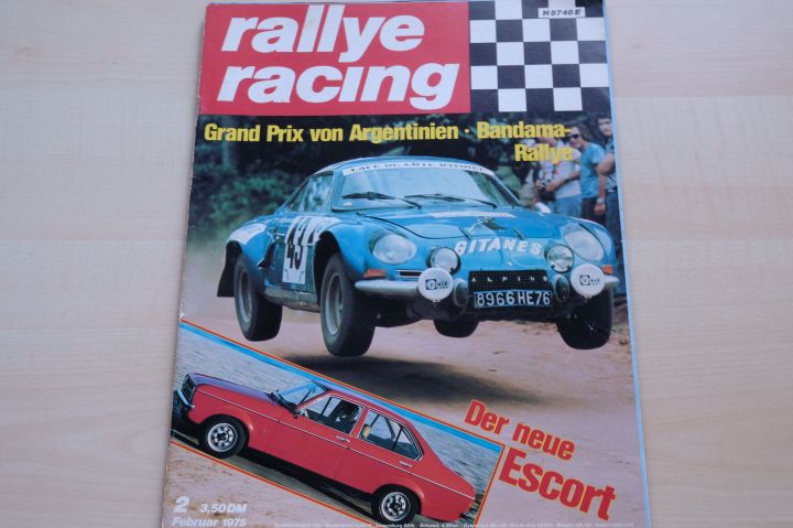 Deckblatt Rallye Racing (02/1975)